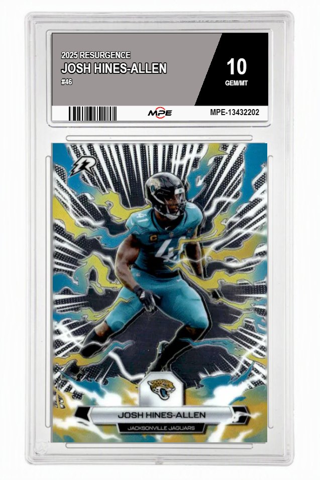 2025 RESURGENCE #46 JOSH HINES-ALLEN MPE 10 GEM/MT — graded card auctioned from the MPE vault