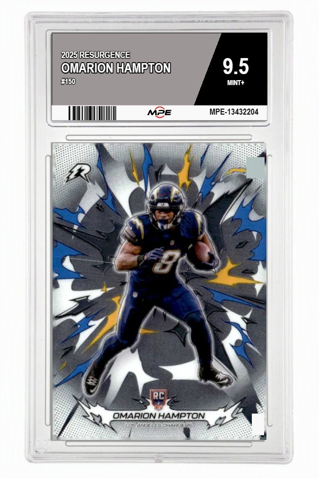 2025 RESURGENCE #150 OMARION HAMPTON MPE 9.5 MINT+ — graded card auctioned from the MPE vault
