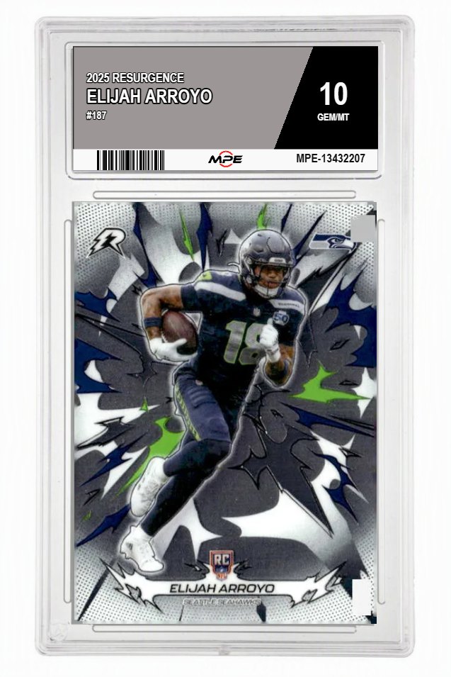 2025 RESURGENCE #187 ELIJAH ARROYO MPE 10 GEM/MT — graded card auctioned from the MPE vault