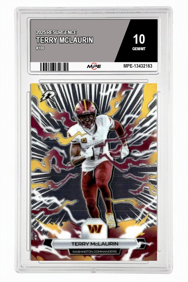 2025 RESURGENCE #100 TERRY MCLAURIN MPE 10 GEM/MT — graded card auctioned from the MPE vault