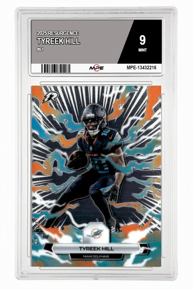 2025 RESURGENCE #61 TYREEK HILL MPE 9 MINT — graded card auctioned from the MPE vault