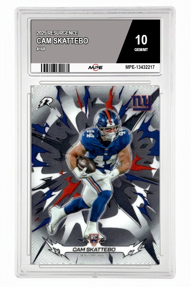 2025 RESURGENCE #168 CAM SKATTEBO MPE 10 GEM/MT — graded card auctioned from the MPE vault