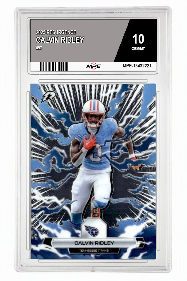 2025 RESURGENCE #97 CALVIN RIDLEY MPE 10 GEM/MT — graded card auctioned from the MPE vault