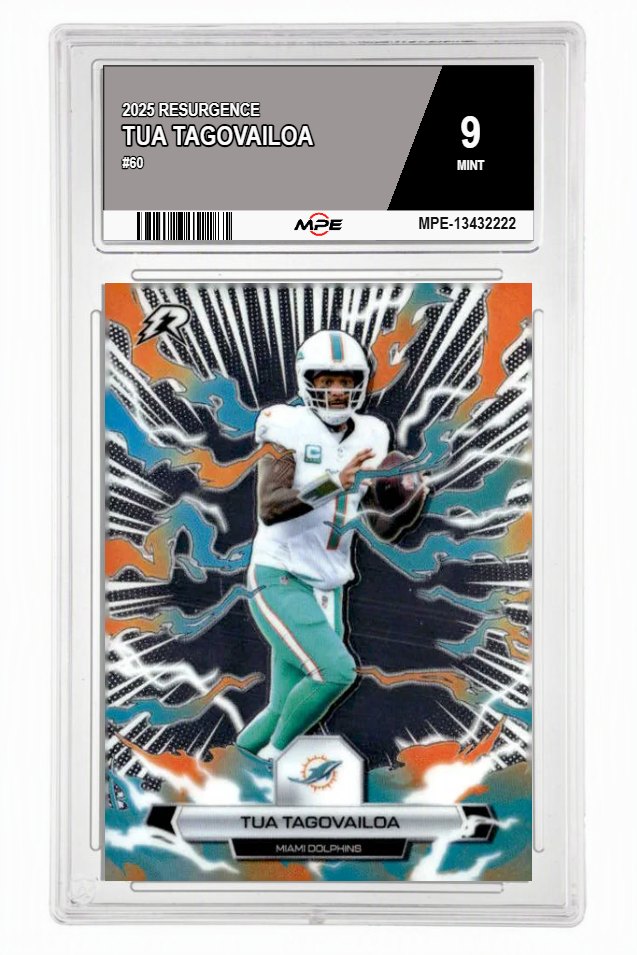 2025 RESURGENCE #60 TUA TAGOVAILOA MPE 9 MINT — graded card auctioned from the MPE vault