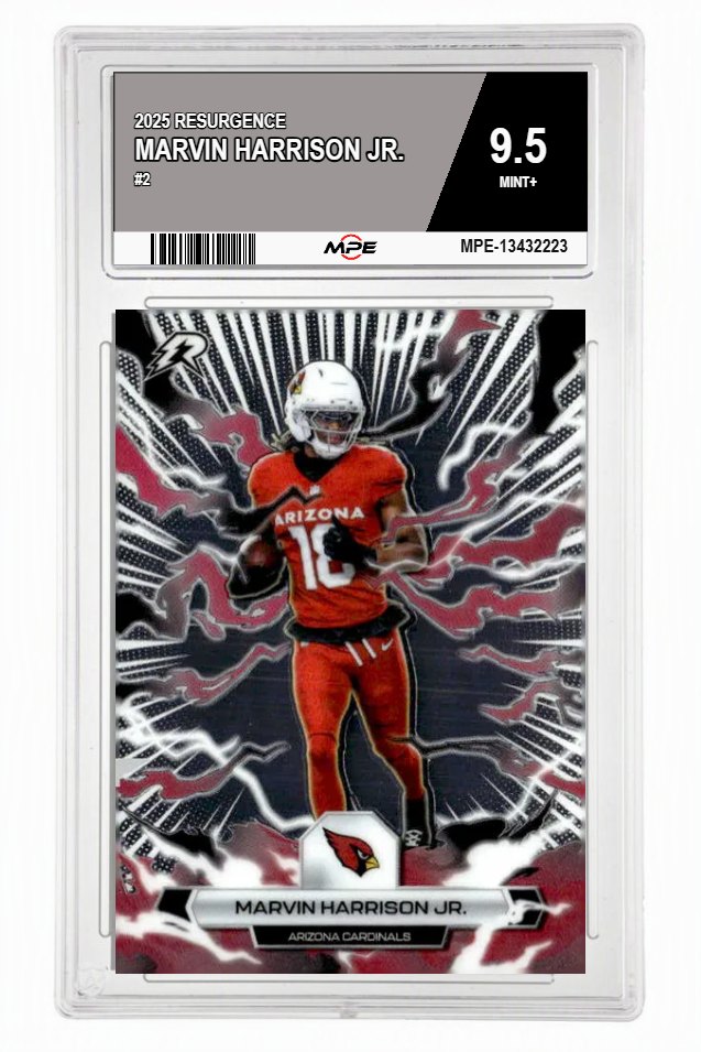2025 RESURGENCE #2 MARVIN HARRISON JR. MPE 9.5 MINT+ — graded card auctioned from the MPE vault