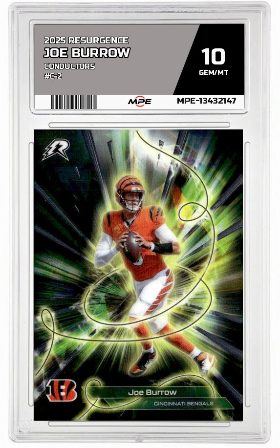 2025 RESURGENCE CONDUCTORS #C-2 JOE BURROW MPE 10 GEM/MT — graded card auctioned from the MPE vault