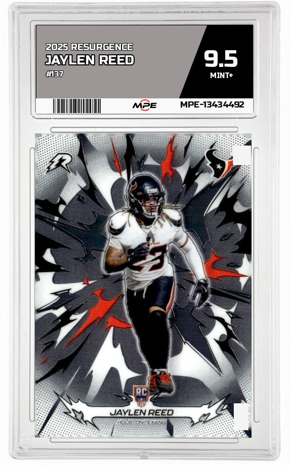 2025 RESURGENCE #137 JAYLEN REED MPE 9.5 MINT+ — graded card auctioned from the MPE vault
