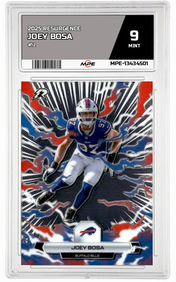 2025 RESURGENCE #12 JOEY BOSA MPE 9 MINT — graded card auctioned from the MPE vault