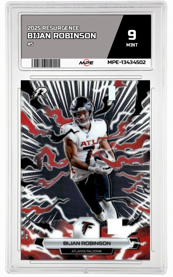 2025 RESURGENCE #5 BIJAN ROBINSON MPE 9 MINT — graded card auctioned from the MPE vault