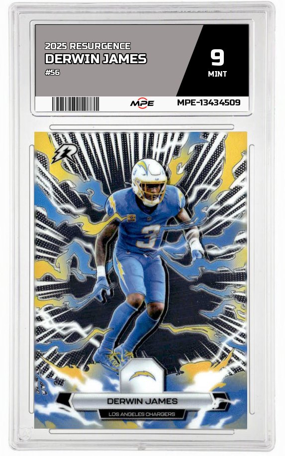 2025 RESURGENCE #56 DERWIN JAMES MPE 9 MINT — graded card auctioned from the MPE vault