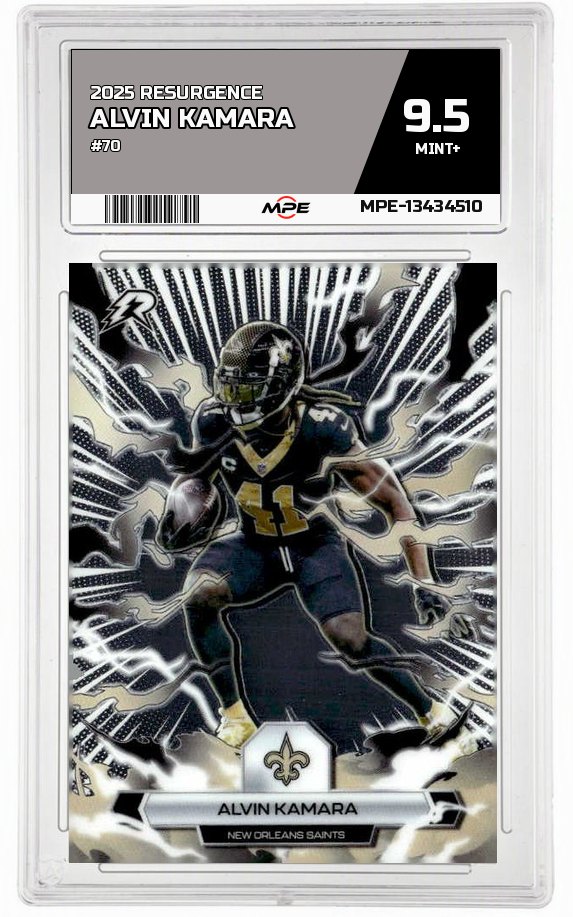 2025 RESURGENCE #70 ALVIN KAMARA MPE 9.5 MINT+ — graded card auctioned from the MPE vault