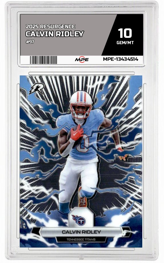2025 RESURGENCE #97 CALVIN RIDLEY MPE 10 GEM/MT — graded card up for auction