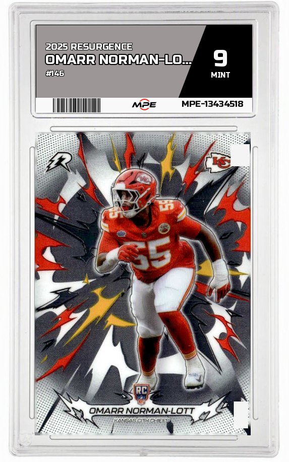2025 RESURGENCE #146 OMARR NORMAN-LOTT MPE 9 MINT — graded card auctioned from the MPE vault