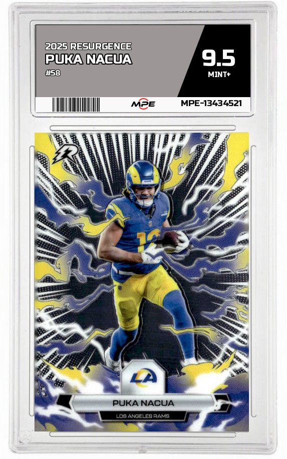 2025 RESURGENCE #58 PUKA NACUA MPE 9.5 MINT+ — graded card up for auction