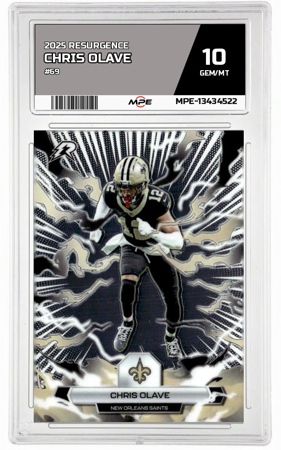 2025 RESURGENCE #69 CHRIS OLAVE MPE 10 GEM/MT — graded card auctioned from the MPE vault
