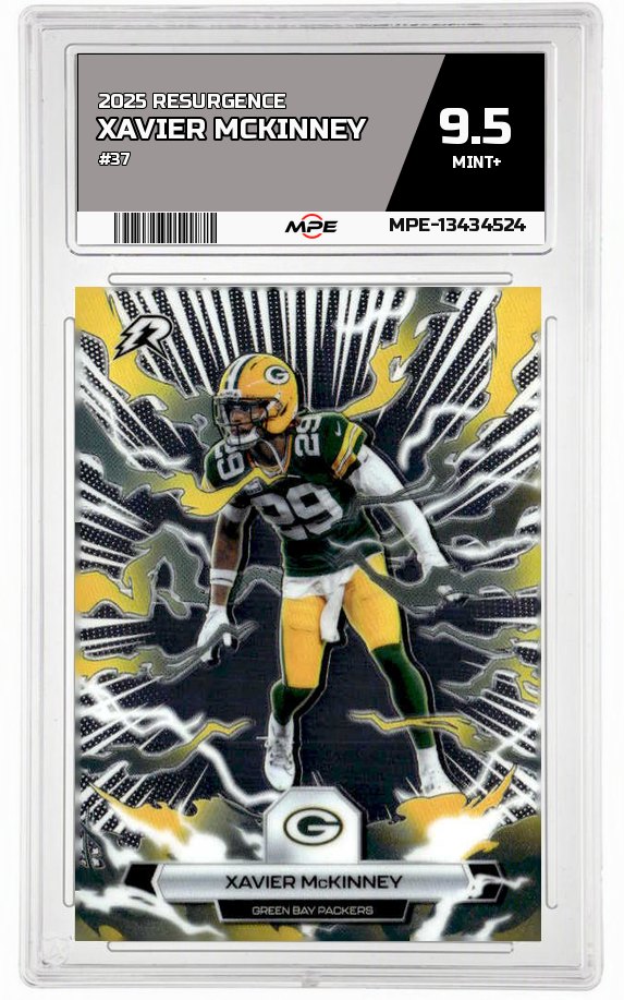 2025 RESURGENCE #37 XAVIER MCKINNEY MPE 9.5 MINT+ — graded card auctioned from the MPE vault