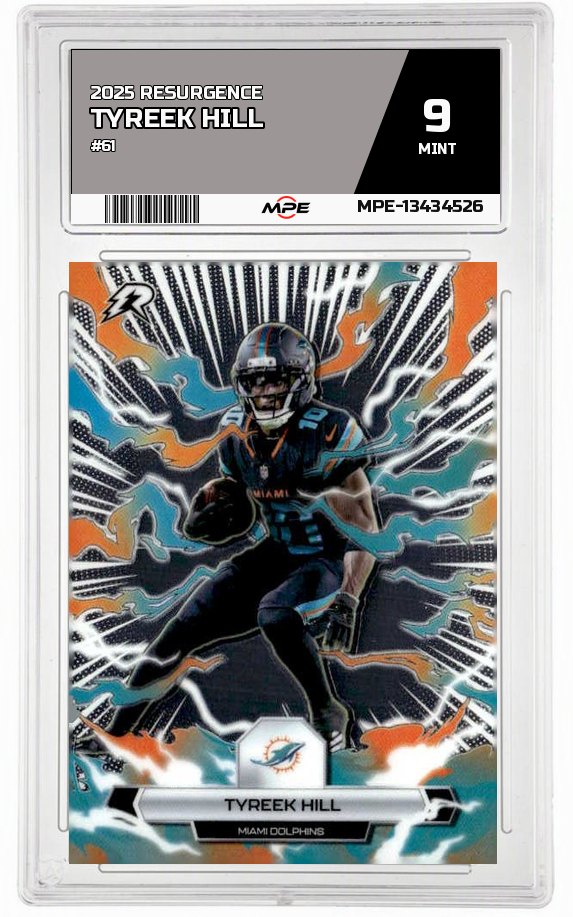 2025 RESURGENCE #61 TYREEK HILL MPE 9 MINT — graded card auctioned from the MPE vault