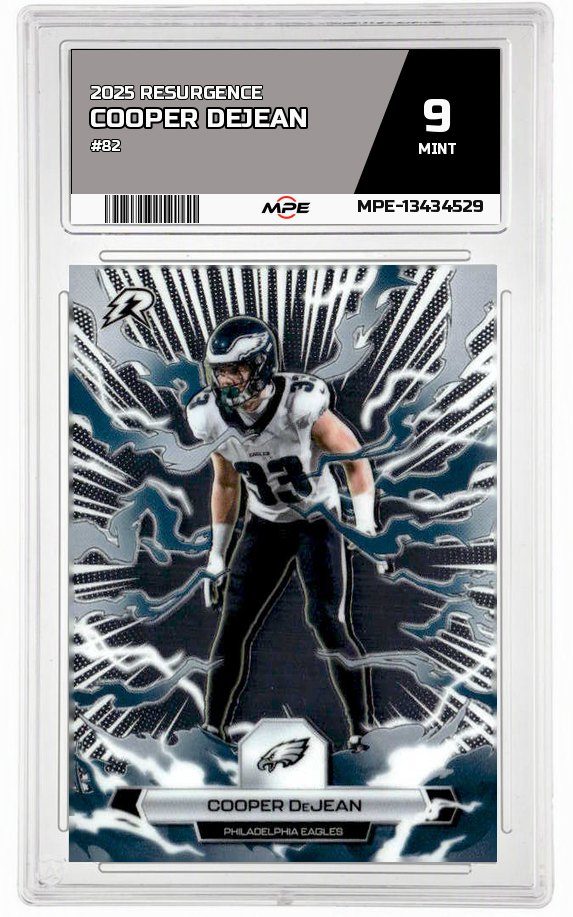 2025 RESURGENCE #82 COOPER DEJEAN MPE 9 MINT — graded card auctioned from the MPE vault
