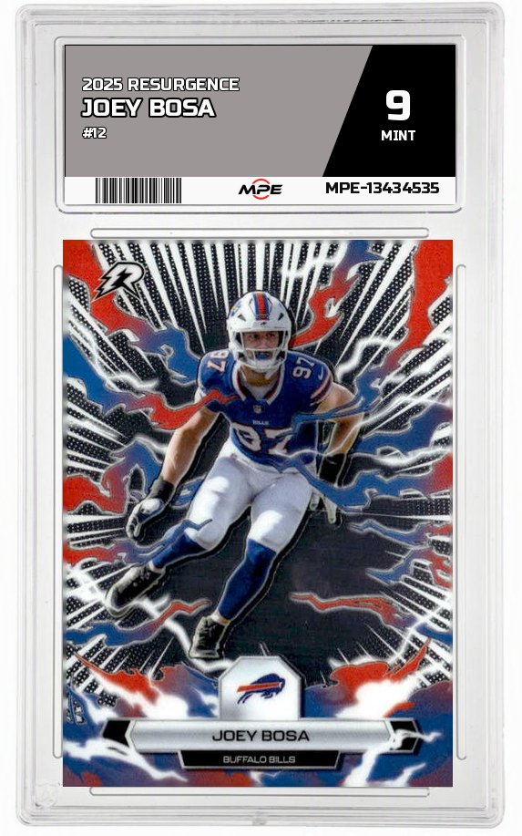 2025 RESURGENCE #12 JOEY BOSA MPE 9 MINT — graded card auctioned from the MPE vault