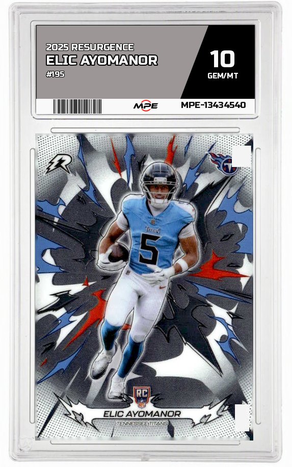 2025 RESURGENCE #195 ELIC AYOMANOR MPE 10 GEM/MT — graded card auctioned from the MPE vault