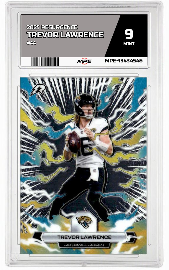 2025 RESURGENCE #44 TREVOR LAWRENCE MPE 9 MINT — graded card up for auction