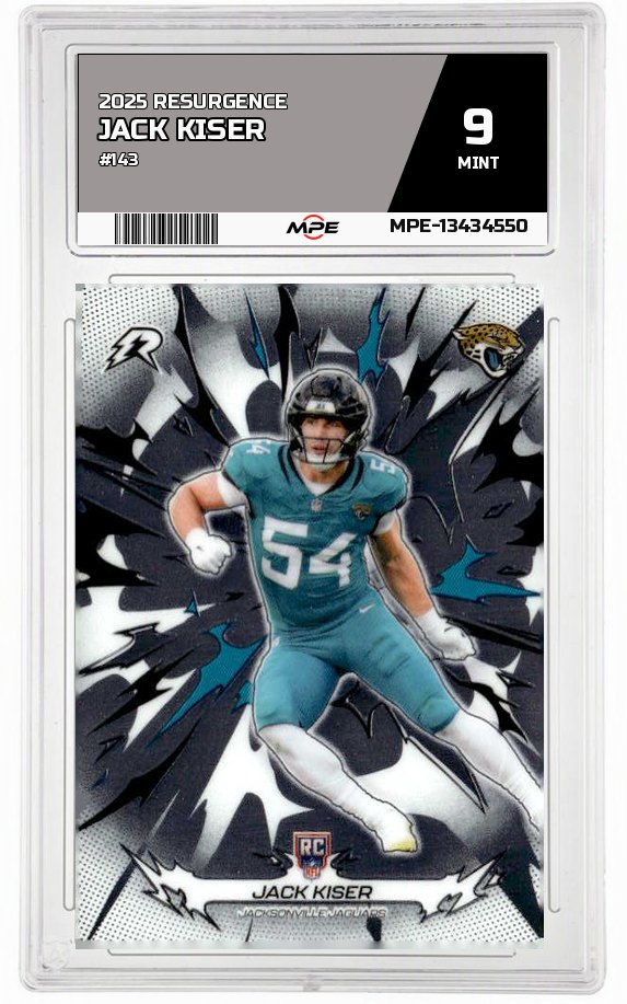 2025 RESURGENCE #143 JACK KISER MPE 9 MINT — graded card auctioned from the MPE vault