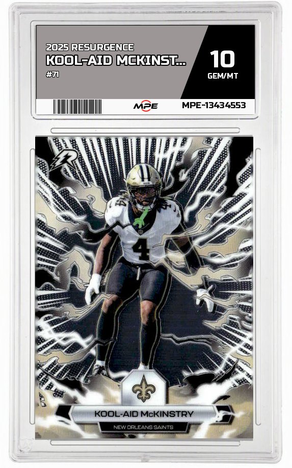 2025 RESURGENCE #71 KOOL-AID MCKINSTRY MPE 10 GEM/MT — graded card auctioned from the MPE vault