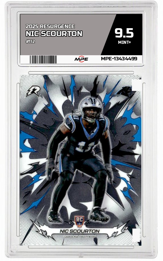 2025 RESURGENCE #112 NIC SCOURTON MPE 9.5 MINT+ — graded card up for auction
