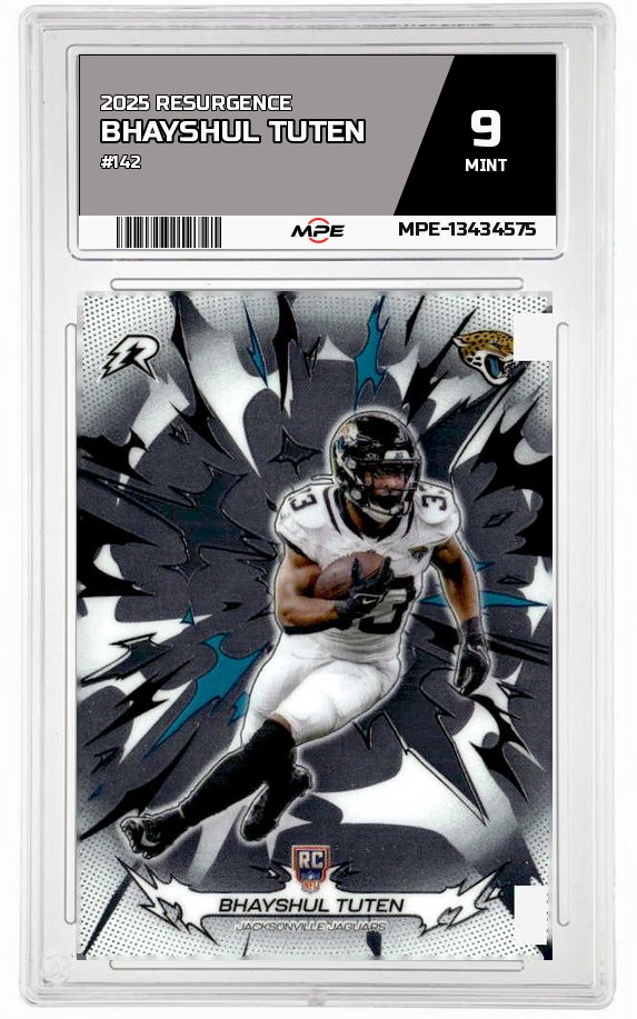2025 RESURGENCE #142 BHAYSHUL TUTEN MPE 9 MINT — graded card auctioned from the MPE vault