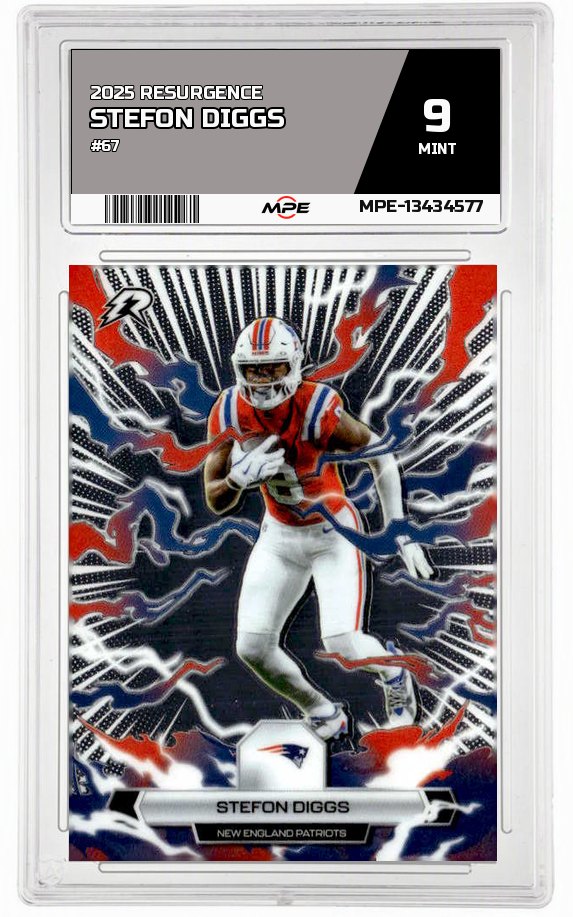 2025 RESURGENCE #67 STEFON DIGGS MPE 9 MINT — graded card auctioned from the MPE vault