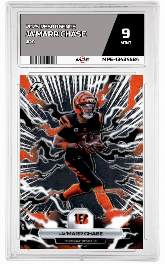 2025 RESURGENCE #20 JA'MARR CHASE MPE 9 MINT — graded card auctioned from the MPE vault