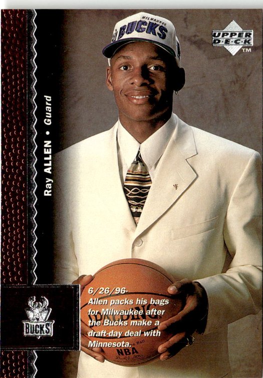 1996 Upper Deck Ray Allen graded slab