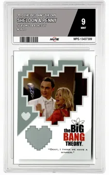 2012 THE BIG BANG THEORY SEASONS 3 & 4-Die-Cut #CPL03 SHELDON & PENNY MPE 9 MINT — graded card up for auction