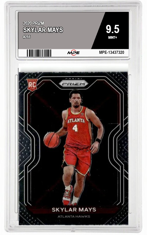 2020 PRIZM #255 SKYLAR MAYS MPE 9.5 MINT+ — graded card auctioned from the MPE vault