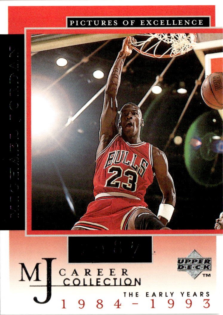 1998 UD Mj Career Coll. Michael Jordan graded slab