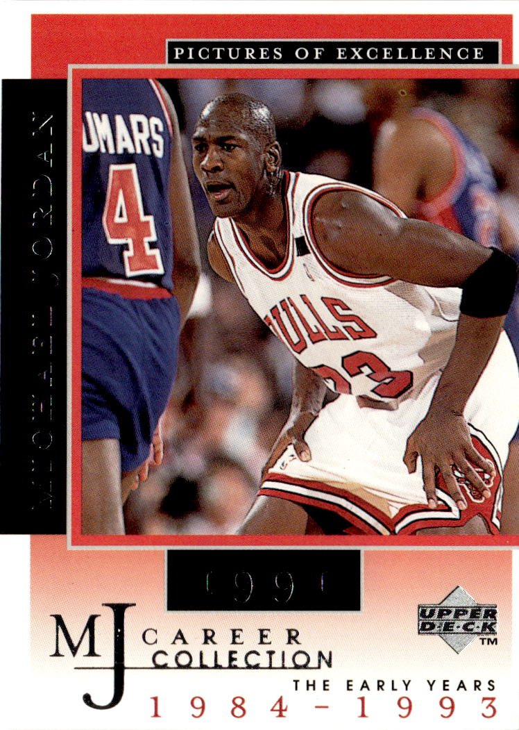 1998 UD Mj Career Coll. Michael Jordan graded slab