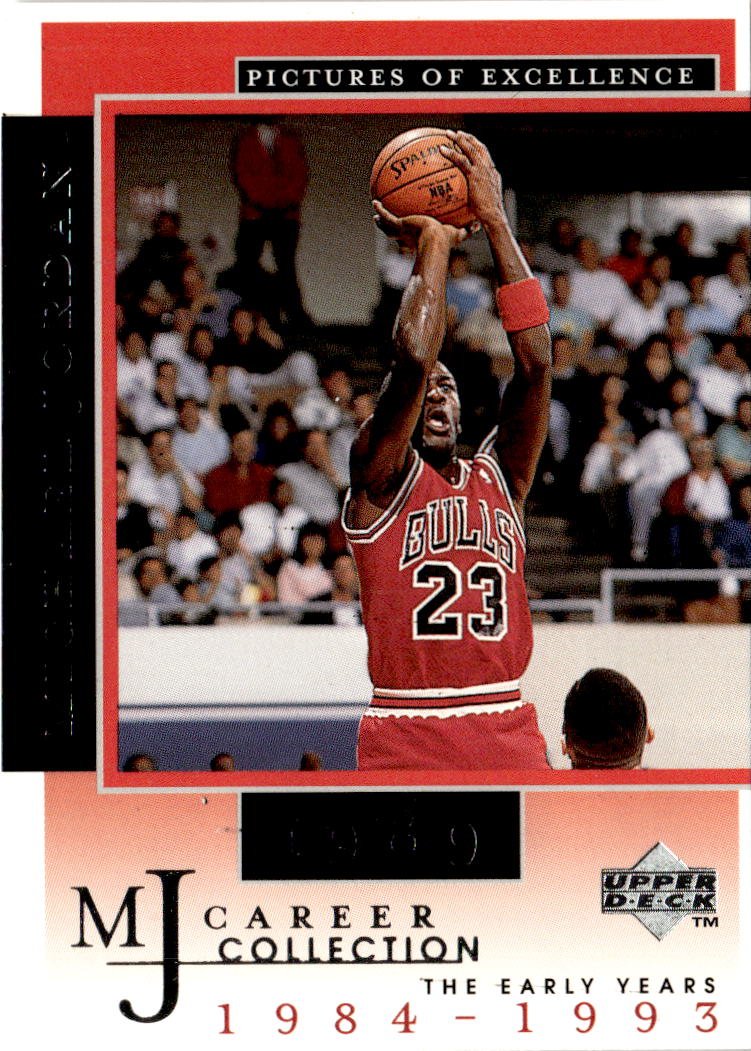1998 UD Mj Career Coll. Michael Jordan graded slab