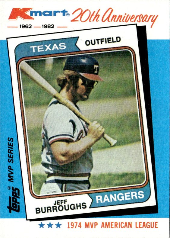 1982 Topps Kmart Jeff Burroughs graded slab