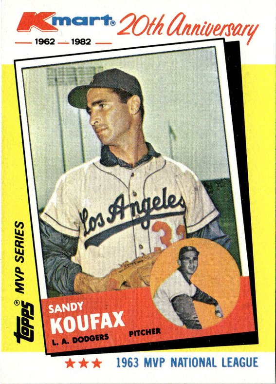 1982 Topps Kmart Sandy Koufax graded slab