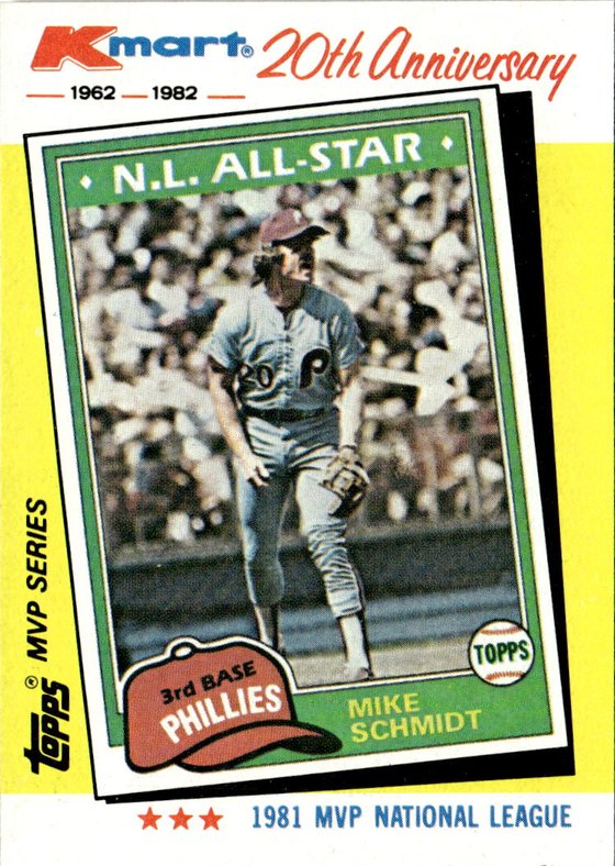 1982 Topps Kmart Mike Schmidt graded slab