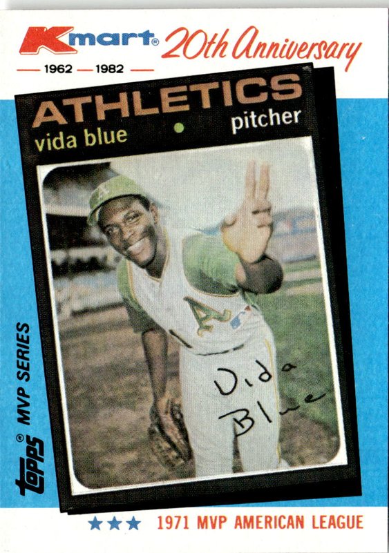 1982 Topps Kmart Vida Blue graded slab
