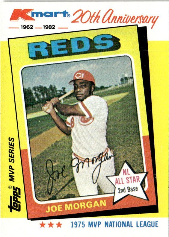 1982 Topps Kmart Joe Morgan graded slab
