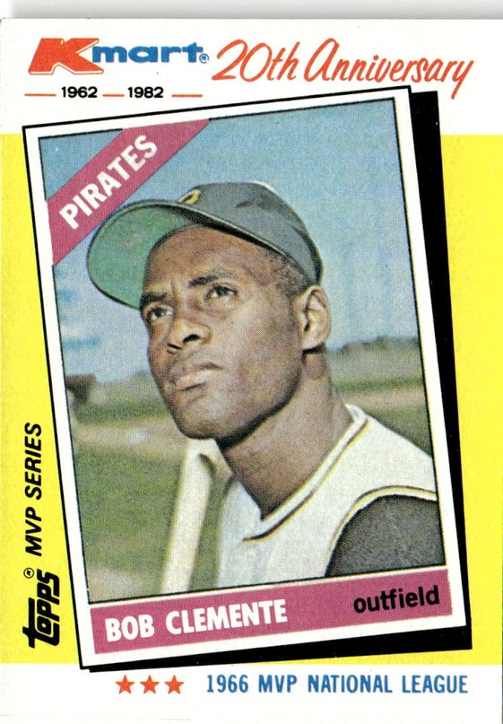 1982 Topps Kmart Bob Clemente graded slab