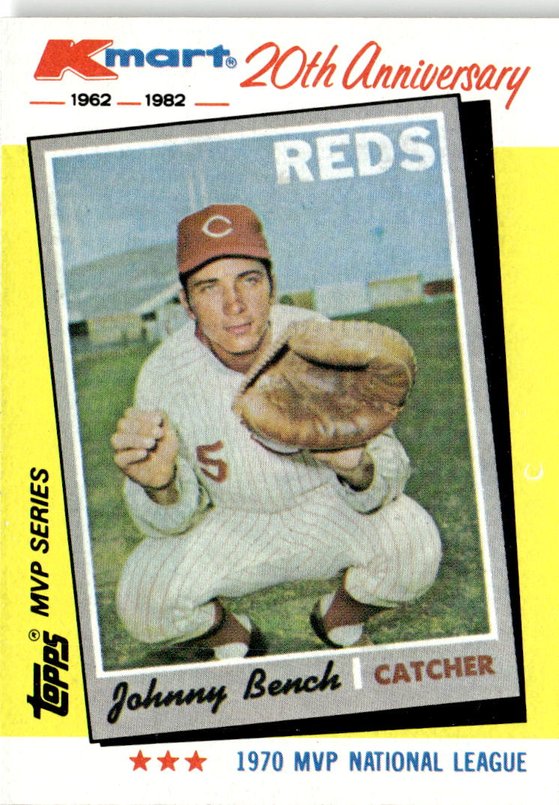 1982 Topps Kmart Johnny Bench graded slab