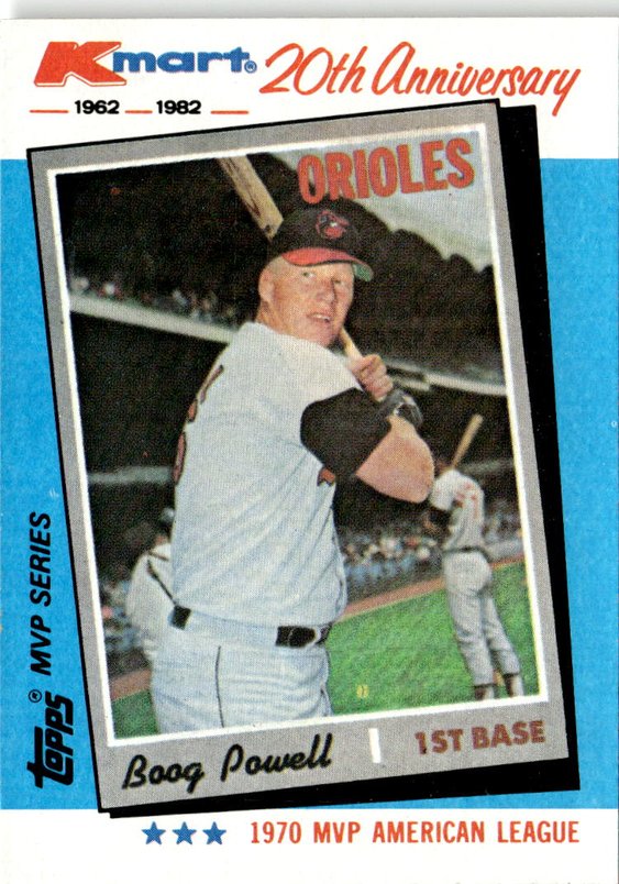 1982 Topps Kmart Boog Powell graded slab