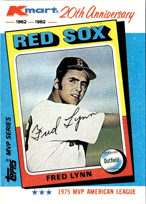 1982 Topps Kmart Fred Lynn graded slab