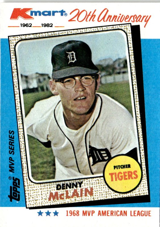 1982 Topps Kmart Denny McLain graded slab