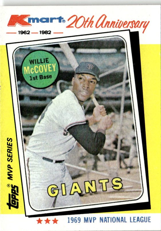 1982 Topps Kmart Willie McCovey graded slab