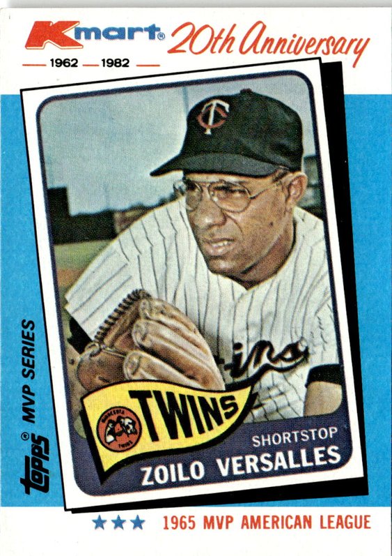 1982 Topps Kmart Zoilo Versalles graded slab