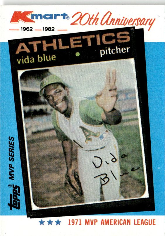 1982 Topps Kmart Vida Blue graded slab